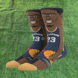 Stance NBA Legends Anthony Davis Hardwood Classic Crew Socks Size L 9-12 NEW